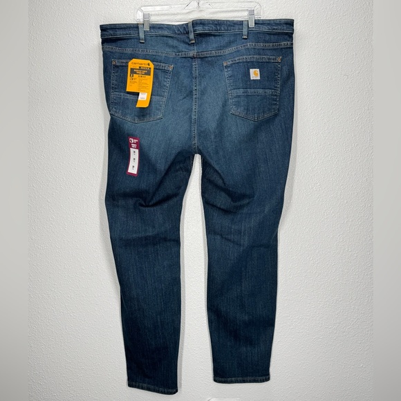 Carhartt Rugged Flex Slim Fit Tapered Jeans 20 Tall Medium Wash Plus Size - Picture 2 of 11